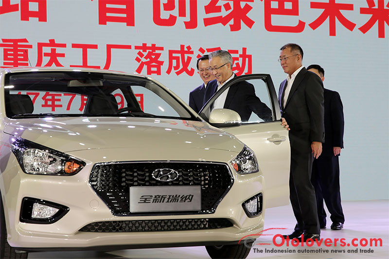 Hyundai memulai produksi di pabrik Chongqing China